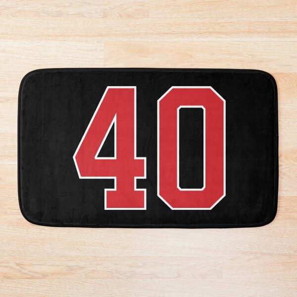 Item preview, Sports Number 40, red black color lucky sport forty designed and sold by ArtIsParty.