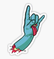 Rock On Metal Hand Sticker