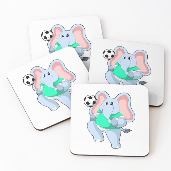 Item preview, Elephant as Soccer player with Soccer designed and sold by Snabdesign84.