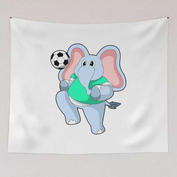 Item preview, Elephant as Soccer player with Soccer designed and sold by Snabdesign84.