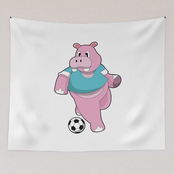 Item preview, Hippo as Soccer player with Soccer designed and sold by Snabdesign84.