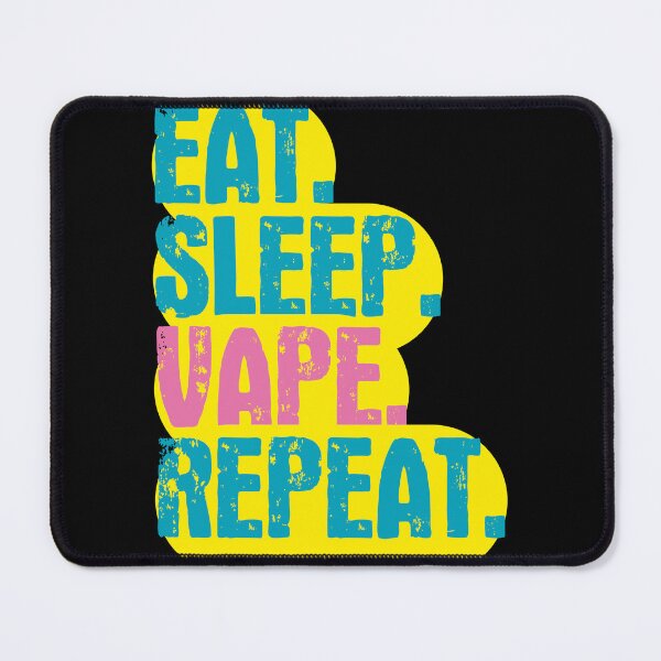 Item preview, Eat Sleep Vape Repeat - Funny Retro Vintage Colors Typography Satire designed and sold by FunnyHomeQuotes.