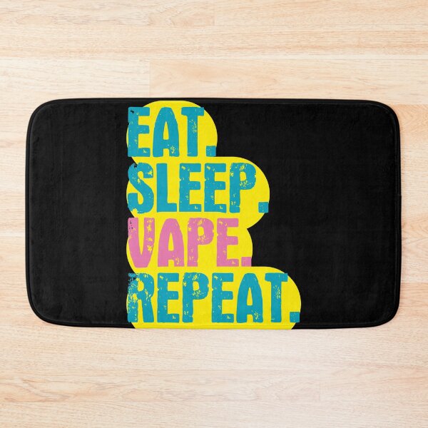 Item preview, Eat Sleep Vape Repeat - Funny Retro Vintage Colors Typography Satire designed and sold by FunnyHomeQuotes.
