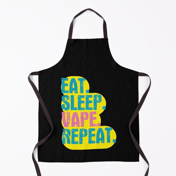 Item preview, Eat Sleep Vape Repeat - Funny Retro Vintage Colors Typography Satire designed and sold by FunnyHomeQuotes.
