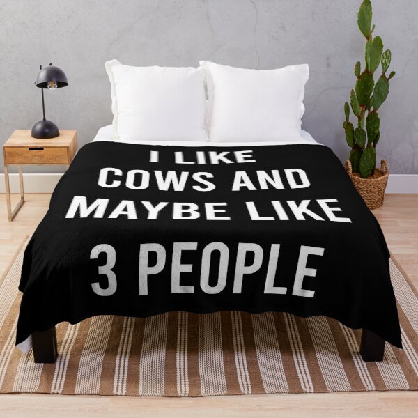 Item preview, I Like Cows and Maybe Like 3 People,Funny Farm Farmers Quote Text Design Women Men designed and sold by pedrored369.