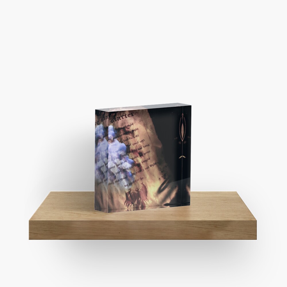 Firestarter (a page from the book of shadows) V2 Acrylic Block