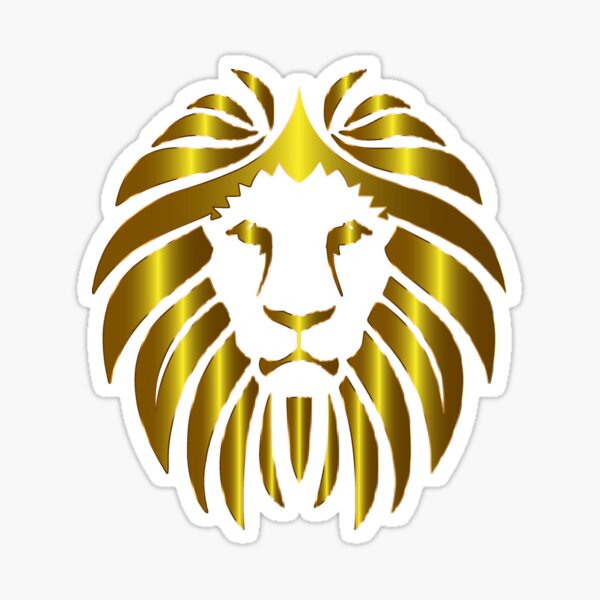 Golden Lion Sticker By Delta12designs Redbubble