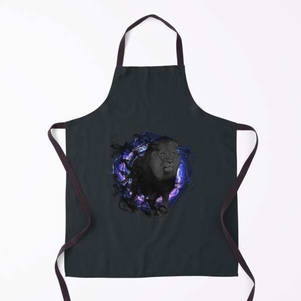 Item preview, Big Cat Lightning Cats and Metal Black African Cat With Blue Eyes Lion Metal Music Band designed and sold by catchyology.