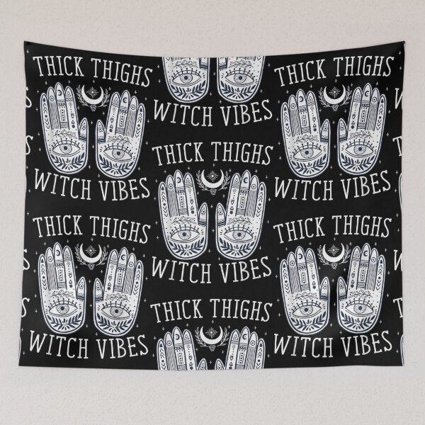 Item preview, Thick Thighs Witch Vibes Halloween designed and sold by Ewald Berndt.
