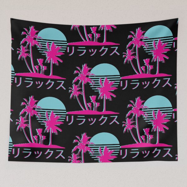 Item preview, Vaporwave Aesthetic Neon Palms designed and sold by Ewald Berndt.