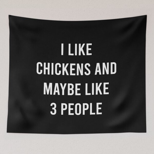 Item preview, I Like Chickens and Maybe Like 3 People,Funny Chicken Lovers Farm Quote For Women Men designed and sold by pedrored369.