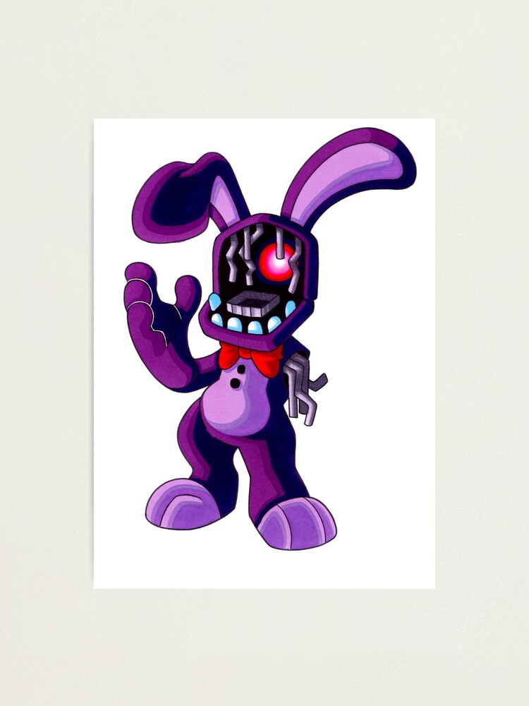 FNAF Glamrock Bonnie Photographic Print for Sale by elykoi