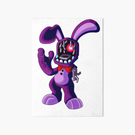 Fnaf 1 Bonnie Art Board Print for Sale by opthedragon