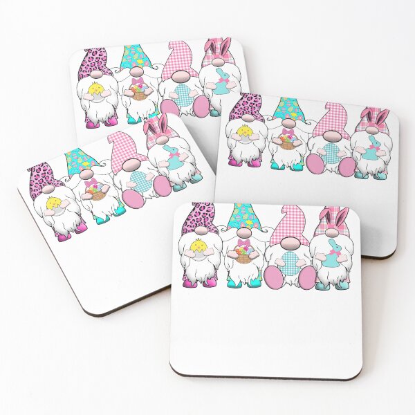 Item preview, 4 Easter Gnomes Pastel Hats Spring Bunny Ears Rabbit Cute designed and sold by funnytshirtemp.
