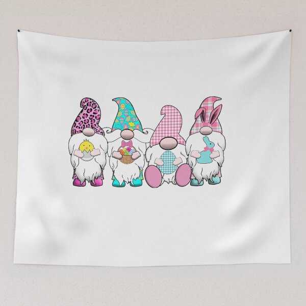 Item preview, 4 Easter Gnomes Pastel Hats Spring Bunny Ears Rabbit Cute designed and sold by funnytshirtemp.