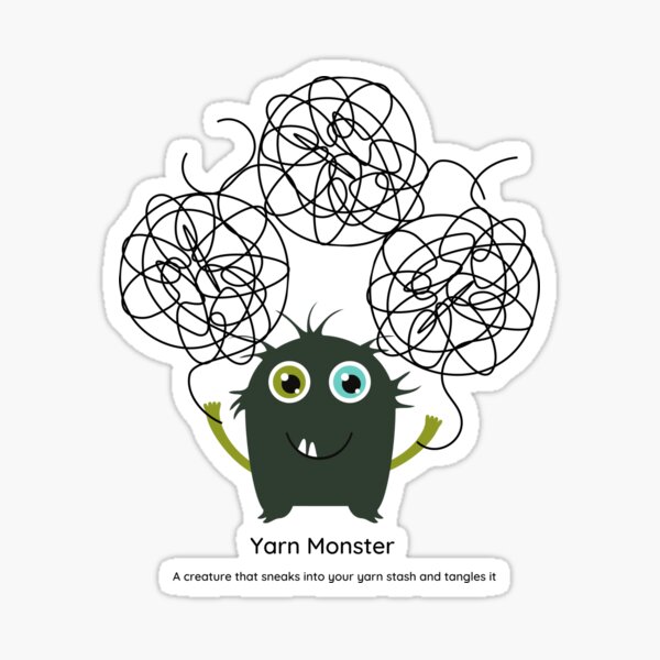 Yarn Monster Sticker