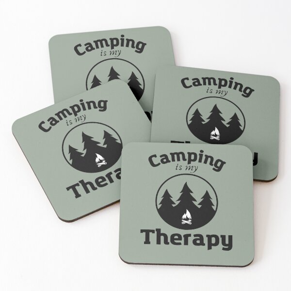 Item preview, Static Caravans, Camping Is My Therapy designed and sold by IdeaIllustrator.