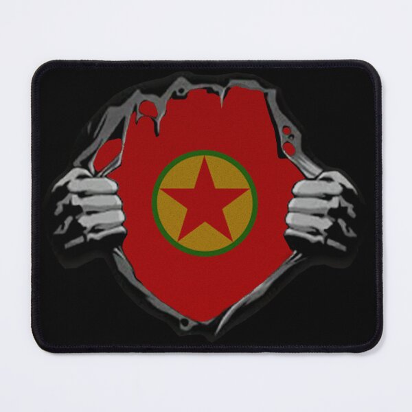 Item preview, PKK Flag,PKK in the heart designed and sold by KurdishShops.