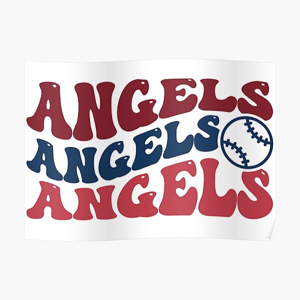 Los Angeles Angels of Anaheim Wordmark Logo  Word mark logo, Los angeles  angels, ? logo