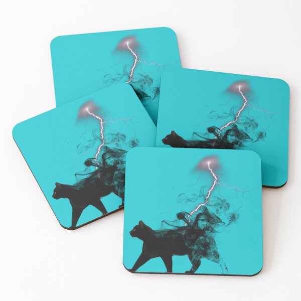 Item preview, Black Cat Lightning and Metal  designed and sold by catchyology.