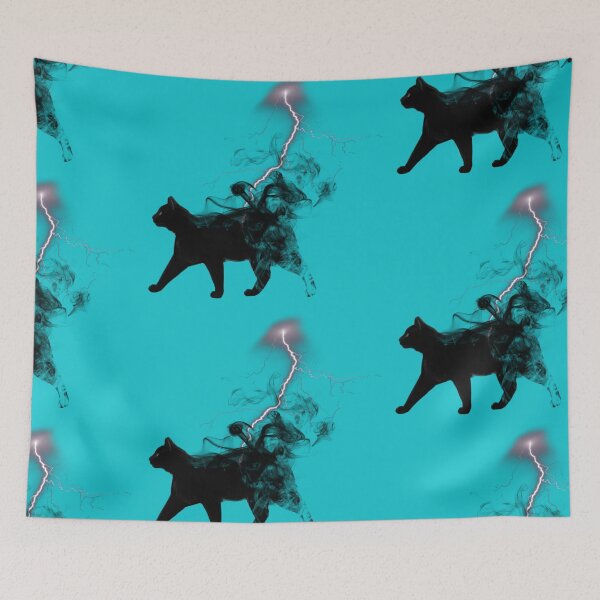 Item preview, Black Cat Lightning and Metal  designed and sold by catchyology.