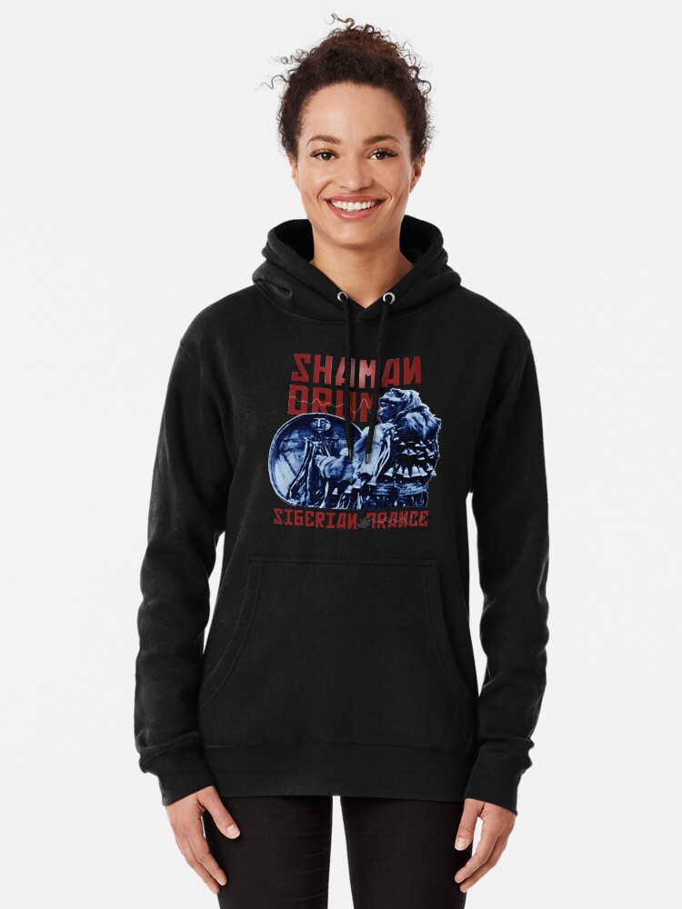 Alternate view of Shaman Drum Siberian Trance Pullover Hoodie