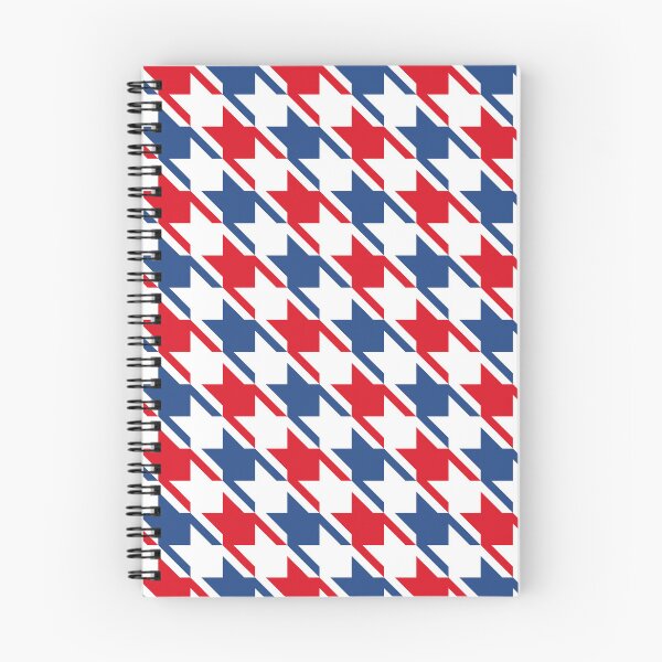 Item preview, Red White and Blue Colors Houndstooth Pattern designed and sold by TMBTM.