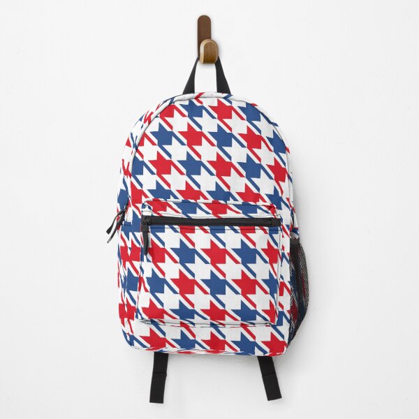 Item preview, Red White and Blue Colors Houndstooth Pattern designed and sold by TMBTM.