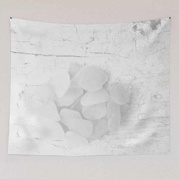 Item preview, White Sea Glass - Calming Minimalist Calm Space Minimalism - Appearance Light Gray Beach Glass - Photo 3 of 8 designed and sold by Beachy.