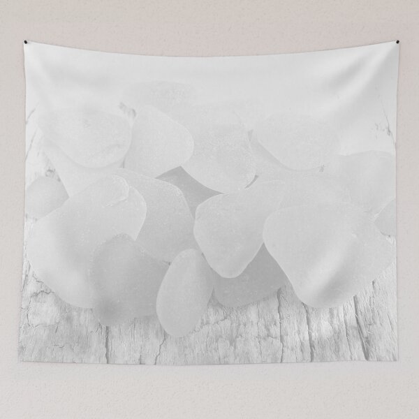 Item preview, White Sea Glass - Calming Minimalist Calm Space Minimalism - Appearance Light Gray Beach Glass - Photo 4 of 8 designed and sold by Beachy.