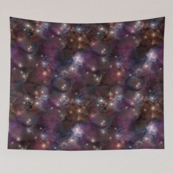 Item preview, astronomy galaxy space seamless pattern starry firmament designed and sold by Hartics.