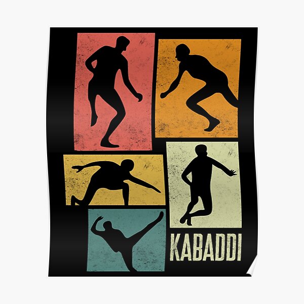 Kabaddi Indian Sports Kabaddi Player Silhouette Poster For Sale By