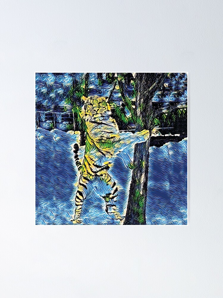 Copy Of Bengal Tiger Van Gogh Painting Style Poster For Sale By copy-of-bengal-tiger-van-gogh-painting-style-poster-for-sale-by