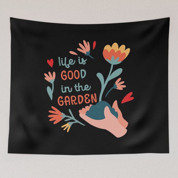 Item preview, Life is good in the garden designed and sold by tagmecool.