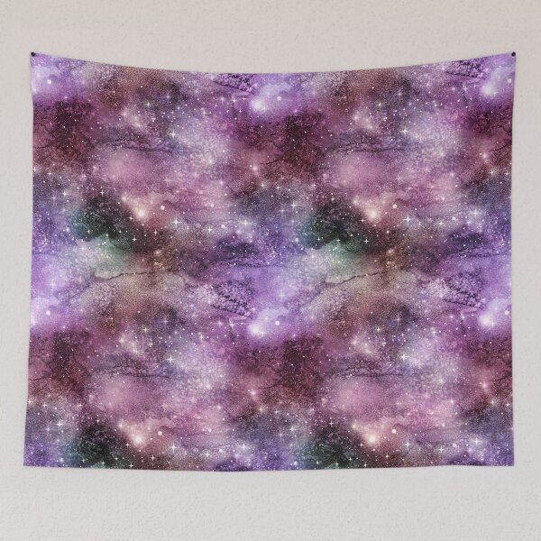 Item preview, astronomy galaxy space seamless pattern starry firmament designed and sold by Hartics.