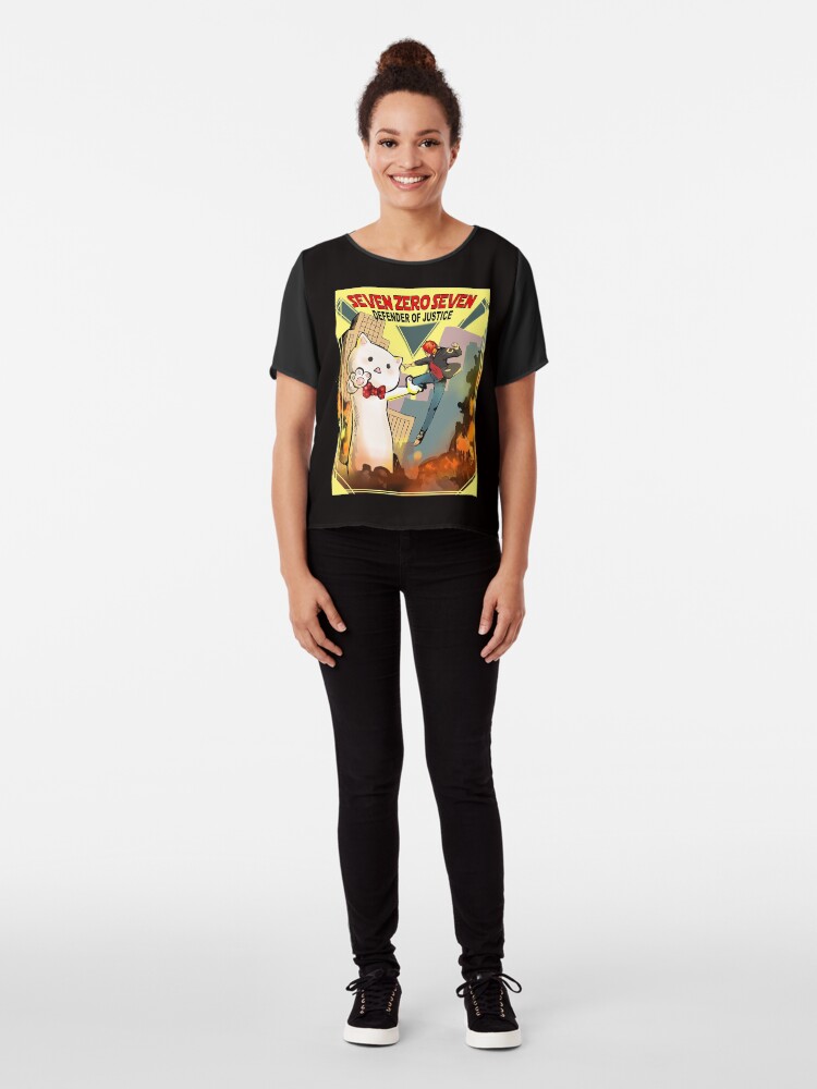 Alternate view of SEVEN ZERO SEVEN Mystic Messenger Collection Chiffon Top