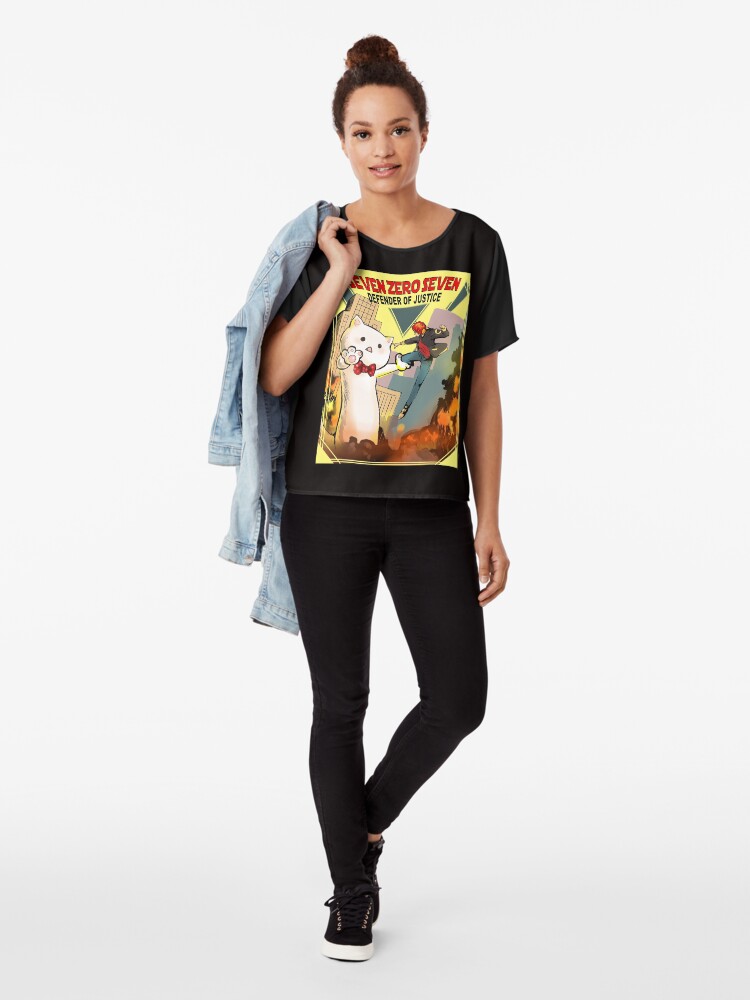 Alternate view of SEVEN ZERO SEVEN Mystic Messenger Collection Chiffon Top