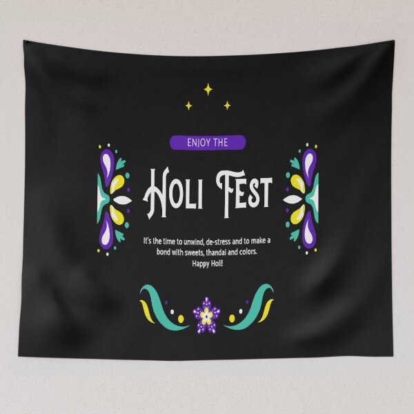 Item preview, Fête de Holi designed and sold by KoushtubhGulati.