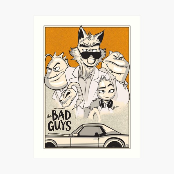 "The Bad Guys 2022 Film , The Bad Guys Movie 2022" Art Print by Powliny