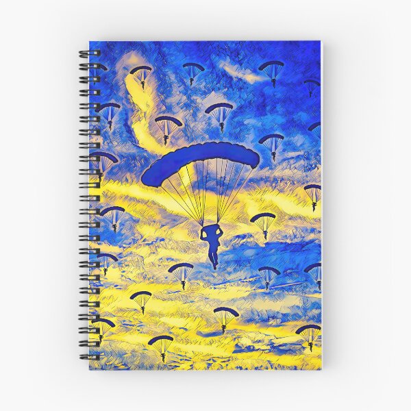Item preview, Skydiving trend freedom yellow blue motif designed and sold by umfhn.