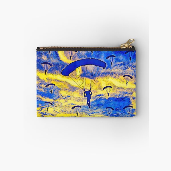 Item preview, Skydiving trend freedom yellow blue motif designed and sold by umfhn.