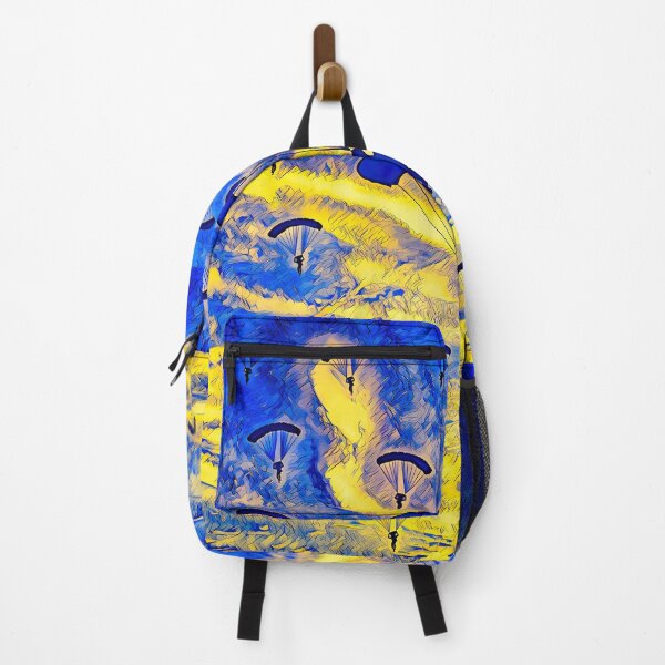 Item preview, Skydiving trend freedom yellow blue motif designed and sold by umfhn.