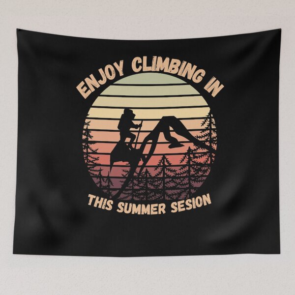 Item preview, Enjoy Climbing in This Summer Session retro Vintage designed and sold by TRISHI CREATION.