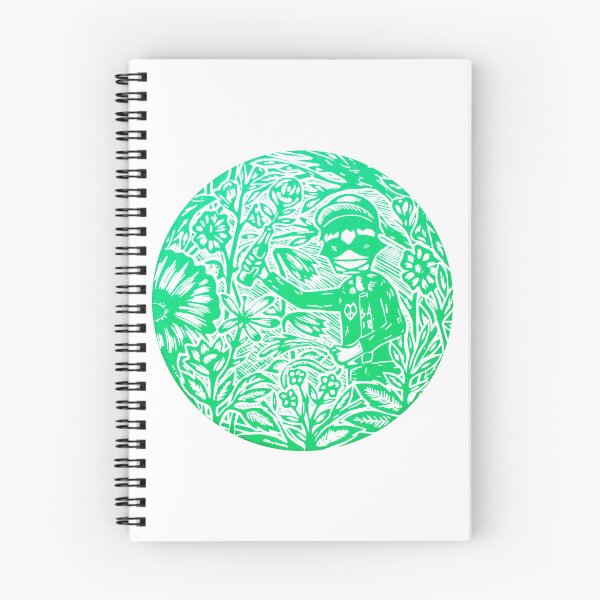 Item preview, Green Woodcut illustration designed and sold by awanos.