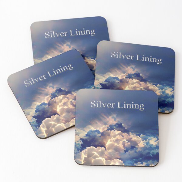 Item preview, Cloud with silver lining motivational phrase designed and sold by janesg.
