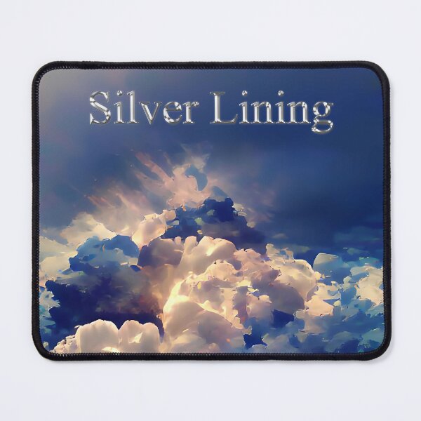 Item preview, Cloud with silver lining motivational phrase designed and sold by janesg.