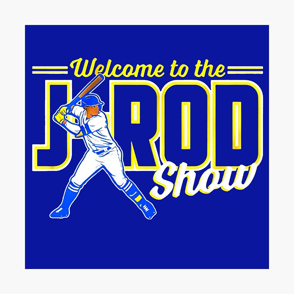 Julio Rodriguez: Welcome to The j-rod Show, Youth T-Shirt / Royal / Medium - MLB - Royal - Sports Fan Gear | breakingt