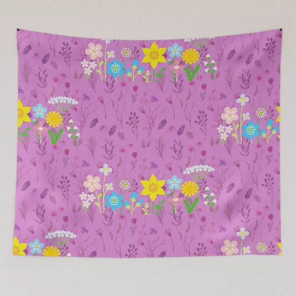 Item preview, Beautiful Pastel Flowers Upon A Colorful, Floral Pattern Background For Flower Lovers & Nature Lovers  designed and sold by haRexia.