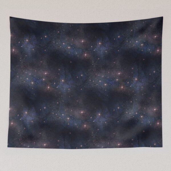 Item preview, astronomy galaxy space seamless pattern starry firmament designed and sold by Hartics.