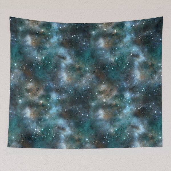 Item preview, astronomy galaxy space seamless pattern starry firmament designed and sold by Hartics.